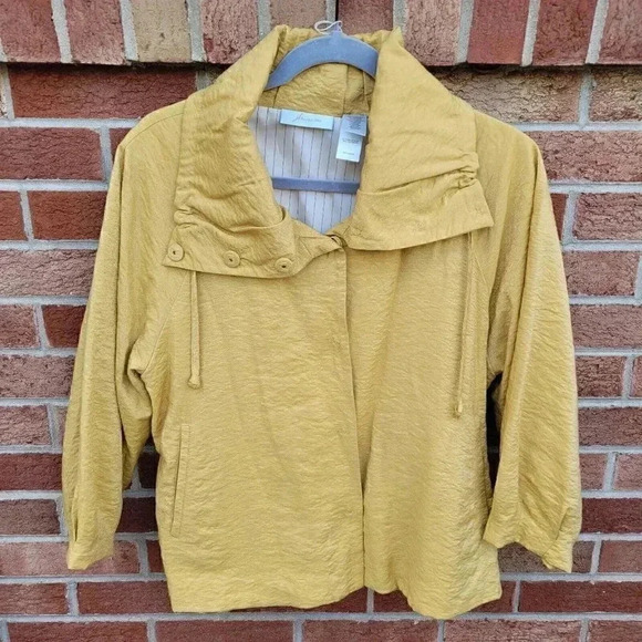 JH Collectibles Gold Jacket Women's Size XL Pockets - Picture 1 of 7